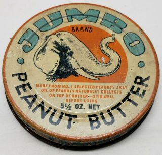 Vintage Jumbo Peanut Butter 5.  5 Oz.  Lid The Frank Tea & Spice Co.  Cincinnati Oh.