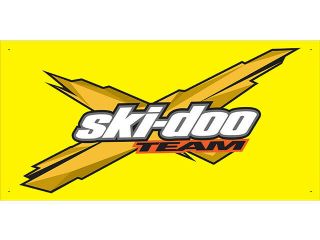 Vn0865 Yellow Ski Doo Sales Service Parts For Advertising Display Banner Sign