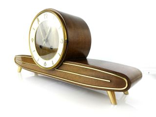 Junghans Chiming Antique Mantel Clock Art Deco German Mid Century Hermle Speaker