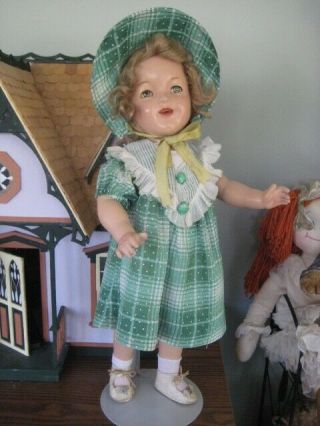 Shirley Temple Look A Like Composition Miss Charming Eeegee Doll