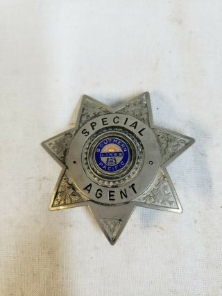 Vintage Railroad Police Badge - Southern Pacific Lines Railroad Special Agent