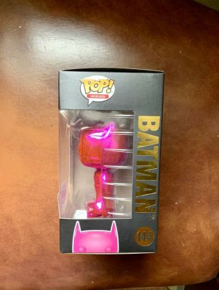 2019 NYCC Exclusive Limited Edition Funko Pop Batman Pink Chrome 144 3