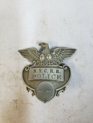 Vintage Railroad Police Hat Badge - York Central Railroad