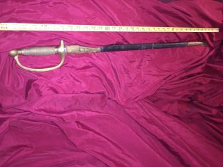 1864 Ames Us Model 1840 Civil War Musicians Sword And Scabbard 1864