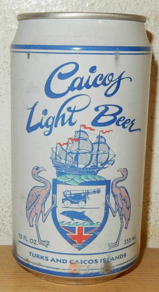 Ococ Caicos Light Beer Can From Turks And Caicos Islands (355ml) Dents