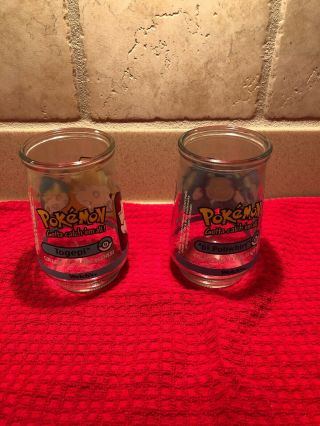 VTG POKEMON WELCHS JELLY JAR GLASSES 1999 Nintendo 6 Poliwhirl & 9 Togepi 3