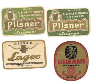 4 Old HÄssleholms Bryggeri Sweden Sverige Lager Pilsner Lille Mats