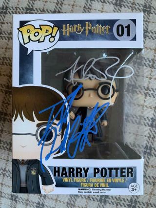 Jk Rowling & Daniel Radcliffe Signed Funko Pop Harry,  Harry Potter 01
