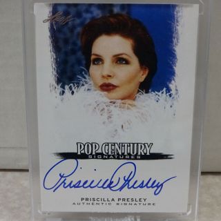 2012 Leaf Pop Century Signatures Ba - Pp2 Priscilla Presley On Card Auto