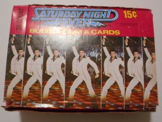 1977 Saturday Night Fever Wax Box (36 Card Packs) Donruss