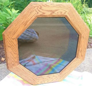 Vintage Large Motorized Hand Made Signed 24” Infinity Mirror Woodworks Durkee
