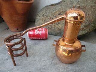 Vintage Distillery Alambicco Alembic Still Moonshine & Whiskey Brass 0,  8 Litres