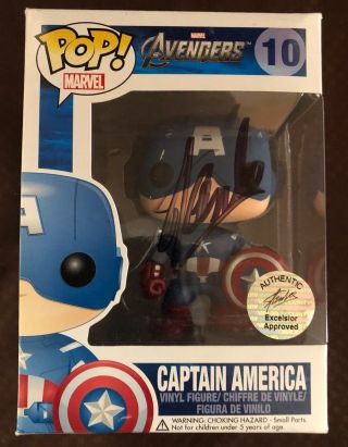 Stan Lee Autograph Signed Avengers Captain America Seal