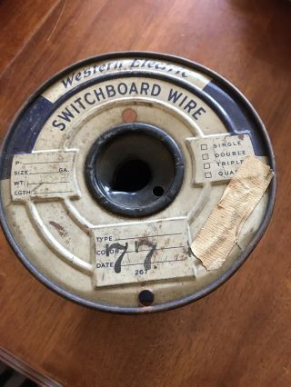 Vintage Western Electric Switchboard Wire With Spool Vintage Audio And Telephone