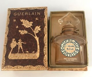 Vintage Guerlain Paris Perfume Bottle & Box Miniature L 