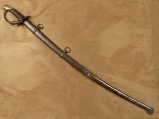 U.  S.  Civil War Import Cavalry Sword Saber Model 1840 By Clemen & Jung