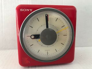 Vtg 80’s Sony Icf - A10w Alarm Clock Radio W/batteries Spring Vivaldi