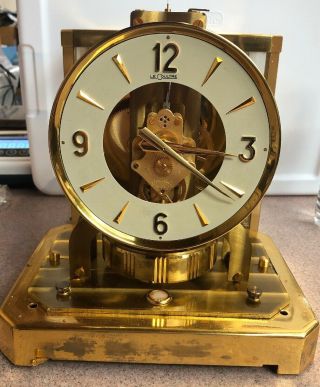 Vintage Atmos Lecoultre Mantel Clock Perpetual Motion 15 Jewels - Running