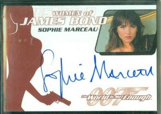 James Bond Quotable (wa16) Sophie Marceau As Elektra King Autograph Card