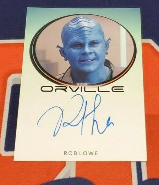 2019 The Orville Season One Rob Lowe Bordered Autograph Archive Box Exclusive