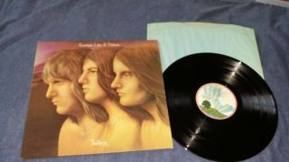 Emerson,  Lake & Palmer Trilogy 1972 - Uk First Press - Pink Rim Island - Ex,