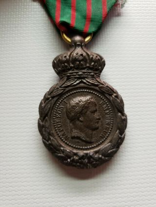 Antique French Medal,  Empereur Napoleon I 1821,  Campagne De 1792 A 1815 (801)