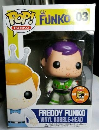 Funko Pop Freddy Funko Buzz Lightyear Bobblehead 1/125 Sdcc