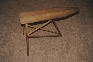 Vintage Small Folding Ironing Board Table No.  9 Junior National Washboard Co.