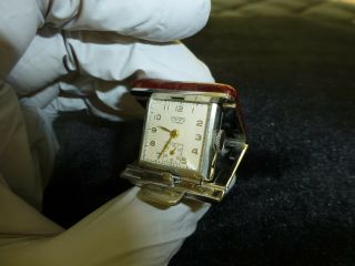 Vintage Swiss Baccrod Bond 17 Jewels Swiss Miniature Travel Clock (watch Video)