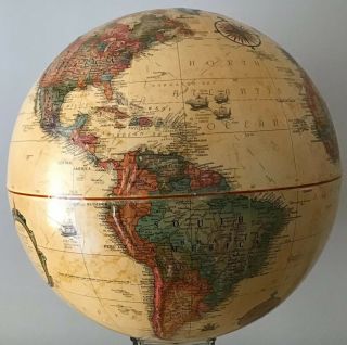 Vintage 16” Replogle Raised Topography Atlas Globe E - 69 Replacement Only.