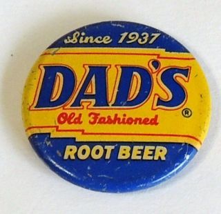 Vintage Dads Root Beer Bottle Cap With 1937 Encased Wheat Penny
