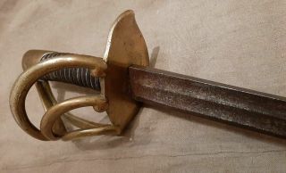 French 19th Century Grand Armee Cuirassiers Heavy Cavalry Saber (antique Sword)