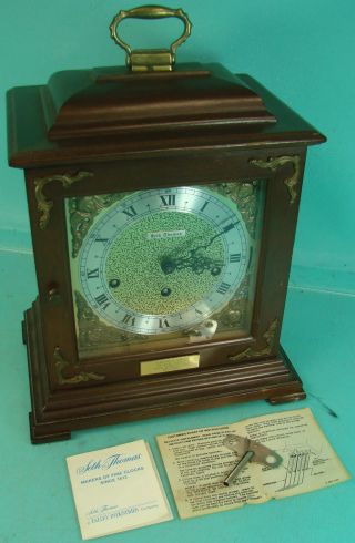 Vtg Seth Thomas Legacy Westminster Chime Mantle Clock 1322 - 000 Buick Motor Gmc