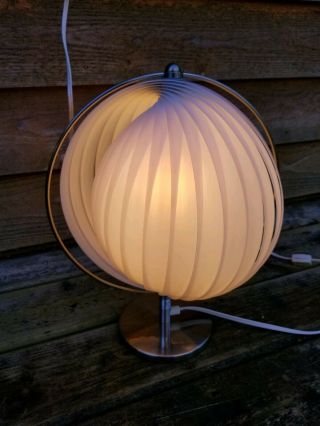 Rare Mid - Century/danish Modern/mid - Mod Verner Panton Style Moon Lamp Table Light