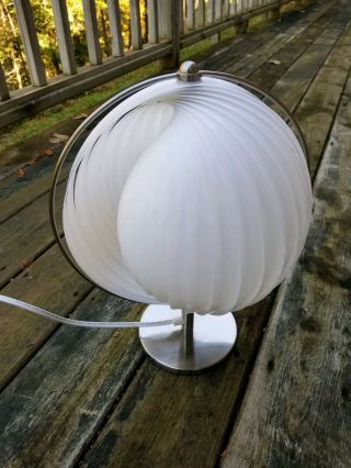 RARE Mid - Century/Danish Modern/Mid - MOD Verner Panton Style MOON LAMP Table Light 2