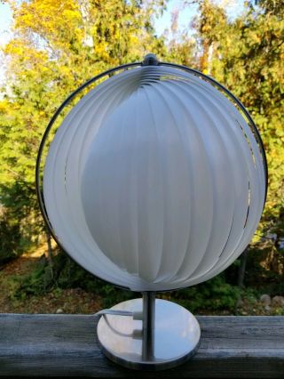 RARE Mid - Century/Danish Modern/Mid - MOD Verner Panton Style MOON LAMP Table Light 3