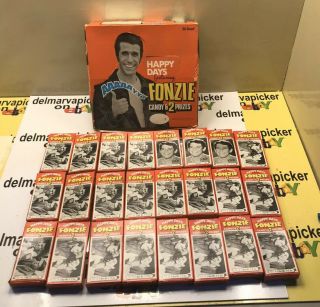Vintage Candy Advertising Happy Days Featuring Fonzie Box W Boxes