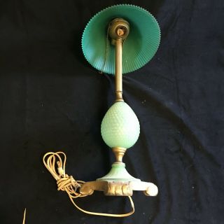 Antique Vintage Jadeite Slag Glass Lamp Base