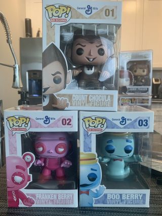 Set Funko Pop Ad Icons Count Chocula 01 Frankenberry 02 Boo Berry 03