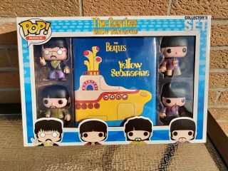 Funko Pop The Beatles Yellow Submarine Collector Set (barnes And Nobles Exc. )