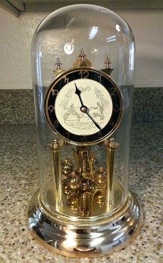 Schatz 49 Fancy Dial 400 Day Anniversary Torsion Clock Stunning & Running