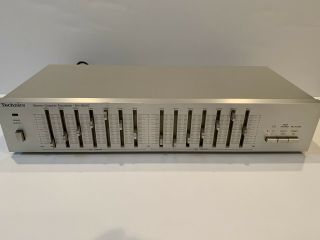 Technics Sh - 8025 Stereo Graphic Equalizer 1983 Vg Vintage 7 Band