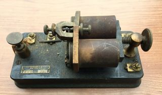 Vintage Jh Bunnell & Co.  Ny Telegraph Sounder Type 2–2 Ohms.  150