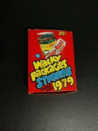 1979 Topps Wacky Packages Series 1 Rerun - Complete Box,  36 Packs
