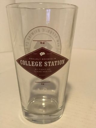 Republic Brewing Co.  College Station Texas Beer Pint Glass - 2
