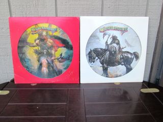 Molly Hatchet 12 " Picture Discs Set Of Two Flirtin With Disaster / Molly Hatchet