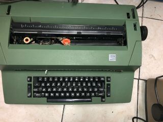 Vintage Ibm Selectric Ii Typewriter Dark Olive Green - Correcting