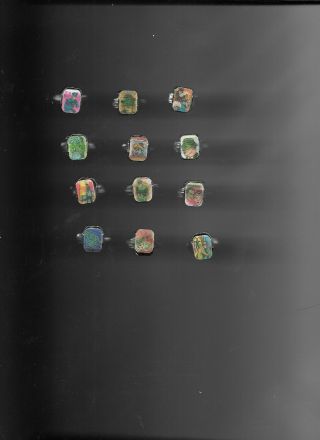 Green Hornet Ring Set Vari - Vue 1966 Rare