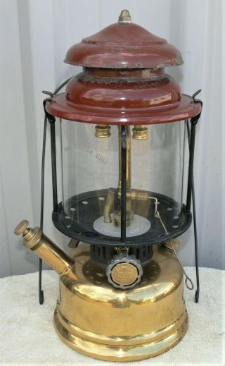 Scarce 1934 Primus No 1051 Double Mantle Petrol Lantern,  Complete,  Seals.