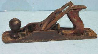 Antique Wood Hand Plane Made By Bed Rock Company Number 605